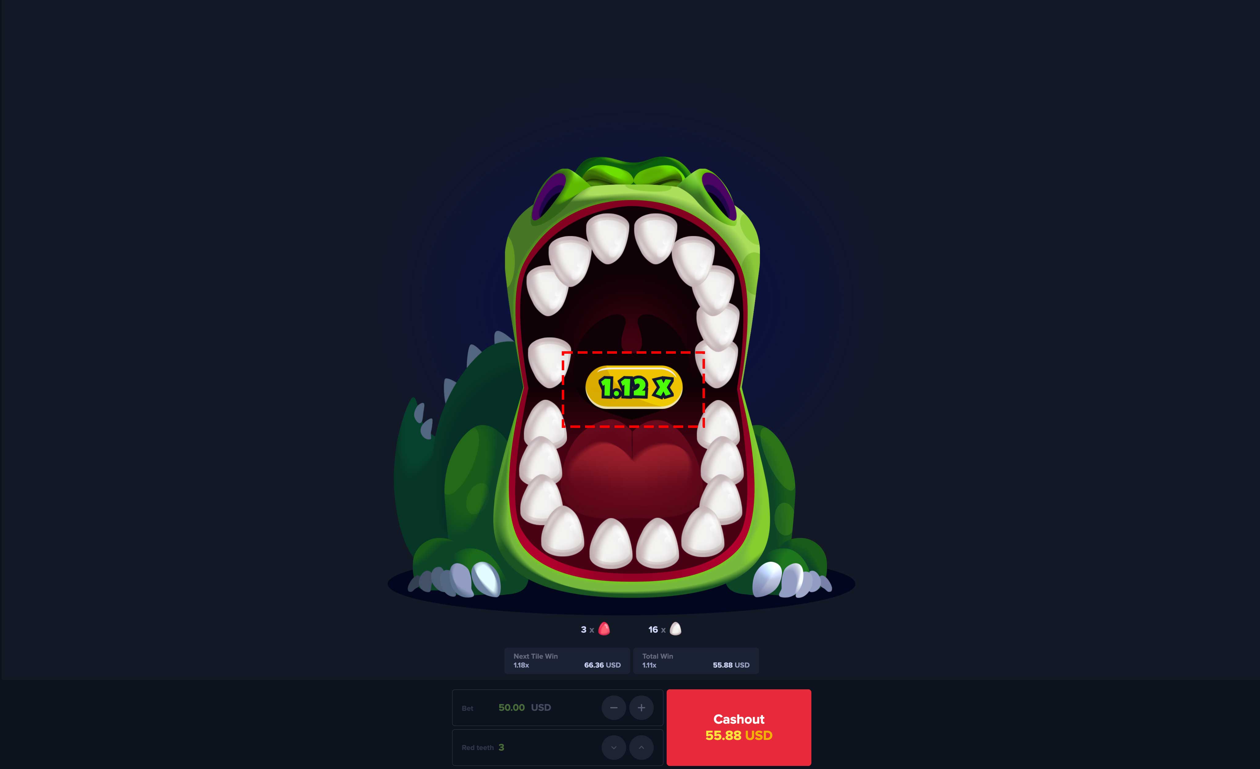 Násobitel výhry v Croco Dino